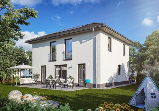 Stadtvilla Ansicht Garten