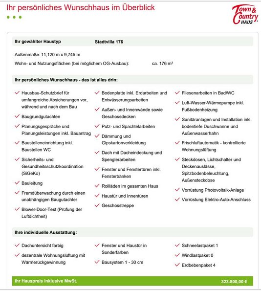 Haus mit Vollausstattung