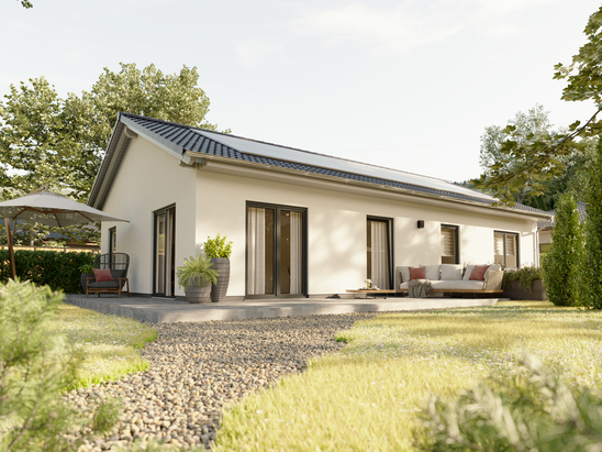 Die Town & Country Bungalows mit Wohnflächen zwischen 78 und 131 Quadratmetern. Die barrierefreie Bauweise und durchdachte Raumaufteilung machen diese Häuser zu idealen Wohnlösungen für alle Lebensphasen.